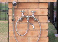 シャワープレイス用水栓金具